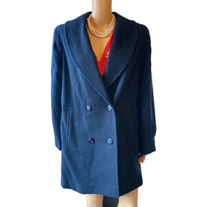 VTG Spencer Douglas Wool Blend Double Breasted Coat Jacket Suit Women XL-1X